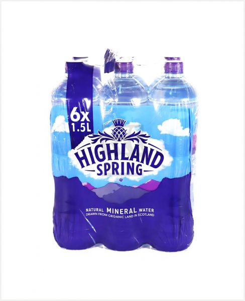 HIGHLAND SPRING NATURAL MINERAL WATER 1.5LTR 6PCS