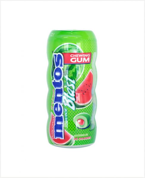 MENTOS SUGAR FREE WATERMELON CHEWING GUM 24GM