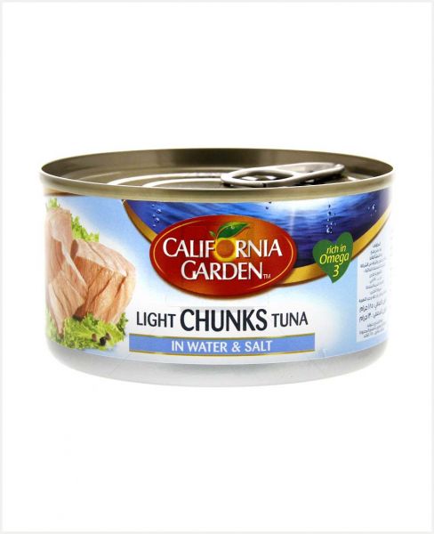 CALIFORNIA GARDEN LIGHT CHUNK TUNA IN WATER AND SALT 185GM