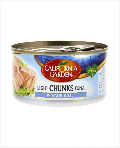 CALIFORNIA GARDEN LIGHT TUNA IN WATER AND SALT 185GM
