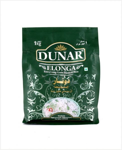 DUNAR ELONGA EXTRA LONG GRAIN BASMATI RICE 1KG